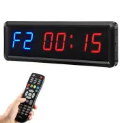 Gym Timer Clock Digital Interval Tabata Workouts Fitness Wall Small with Remo...