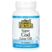 在飛比找iHerb優惠-[iHerb] Natural Factors 超級鱈魚肝油