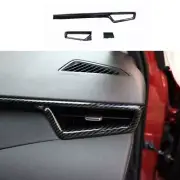 L&R AC Air Outlet Vent 3PCS For Toyota Corolla 2019-2022 Carbon Fiber Cover Trim