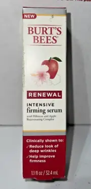Burt’s Bees Renewal Intensive Firming Serum Hibiscus And Apple 1.1 Fl Oz