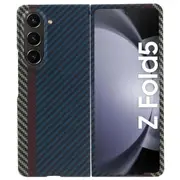 Aramid Fiber Folding Tri-color Carbon Fiber Texture Phone Case For Samsung Galaxy Z Fold5 5g