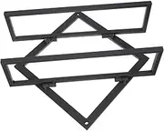 Wine Display Rack Steel Wine Storage Wall-mounted Space-saving Housewarming Black