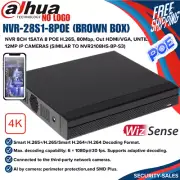 NVR-28S1-8POE Dahua Plug and Play (No Logo Version) 8CH 8POE 12MP 4K NVR No HDD