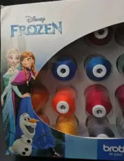 Brother ETPFROZ124 24 Disney Frozen Colors Embroidery Machine Thread Kit *Read*