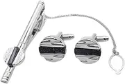 [KUHBDIE] Star Stone Cufflinks Business Formal Tie Clip Accessories French Clothing Accessories