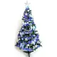 摩達客 12尺一般型裝飾綠聖誕樹 (+藍銀色系配件組)(不含燈)本島免運費