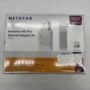 Netgear Power Line HD Plus Ethernet Adapter Kit HDXB111 Sealed. Free Shipping