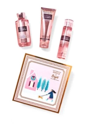 Bath & Body Works A Thousand Wishes Gift Set Box Shower Gel, Cream, Body Mist FS