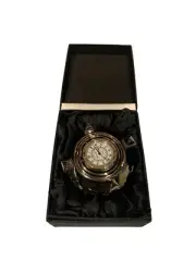 Benchmark Silver Celestial Quartz Gimbal Clock Exelon