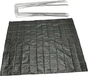 Kisangel Black Control Ground Cover Fabric 1 Set Pe Material Anti-Grass Mulch Garden Accessory Simple for Orchards