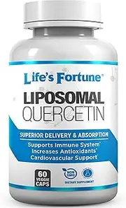 Life's Fortune Liposomal Quercetin 250 mg, Supports Immune System, 60 Veggie Caps