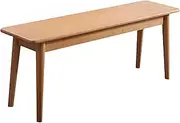 YQMHEZ Entryway Bench, Solid Wood Dining Bench, Wood Dining Bench, Midcentury End of Bed Bench, Outdoor Bench w/Robust Construction, Bedroom Bench(135cm/53in)