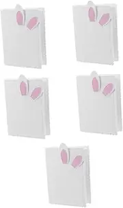 ERINGOGO 5pcs Photo Album Book with Bunny Design Portable Mini Scrapbook for Kids for Baby Photos Family Memories Ideal Present