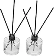 1Set Aromatherapy Bottles with Perfume Rods Essential Oil Diffuser Bottles for Home Office Spa Meditation Compact Lightweight Design for Easy