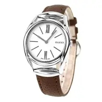 在飛比找Yahoo!奇摩拍賣優惠-GUCCI YA140401 古馳 手錶 35mm 白面盤 