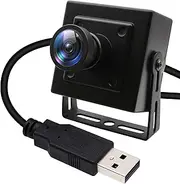 ELP 260fps USB Camera for Computer - 2.9mm Wide Angle Lens, 2MP Mini USB2.0 PC Webcam, CMOS OV4689, 260FPS@360P, 120FPS@720P, 60FPS@1080P FHD, High Frame Rate for Jetson Nano, Black