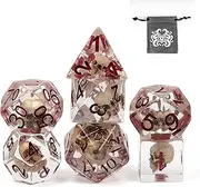 UDIXI Polyhedral DND Dice Set, Skull Dice for Dungeons and Dragons, Dice Set for DND RPG MTG and Other Table Games