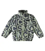 [Stella McCartney Kids] Stella McCartney Kids Printed puffer jacket Y 4 green