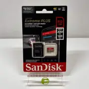 New SanDisk Extreme PLUS 512GB Memory Card microSDXC Card With Adapter
