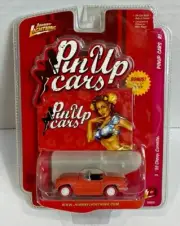 Johnny Lightning Pin Up Cars '55 Chevy Corvette Red Tires CHASE