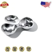 Ron Arad Designed 3-Section Stainless Steel Serving Container - 9.5"W X 8"H