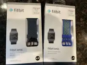 New Fitbit Ionic Sport Accessory Band/Bracelet Blue L/G Or Black S/P NEW SEALED