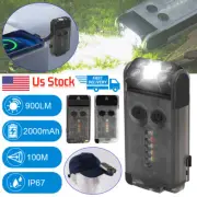 2024 New V30 LED Keychain EDC Flashlight Type-C Rechargeable Torch Work Light