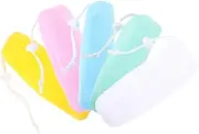 Ipetboom Bubble Net Soap Bag Set 5pcs Soap Pouches for Bubble Maker Scrubbing Net