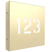 ProtectorAl 280mm x 280mm Primrose Custom House Sign Aluminium Cut Through Box Sign