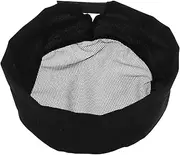 [AKOOSY] Chef Costume Hat Unisex Food Service Cap Longwearing Comfort for Hotel Catering Black