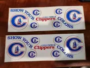 2 Columbus Clippers Baseball Sticker See Pictures