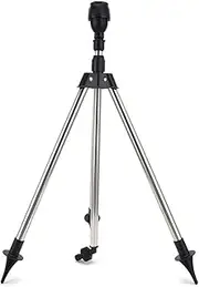 360 Degree Rotary Irrigation Sprinkler with Telescopic Tripod Automatic Rotating Sprayer Garden Lawn Watering Sprinkler