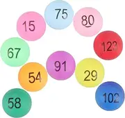 SUPVOX 150pcs Assorted Color for Raffles and Party Games Pp Material Easy to Recognize Numbers Fun Game Props for Events and Celebrations