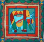 South Africa Elephant Cushion Cover Tsonga Fair Trade Crossroads Kaross