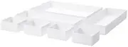 Versatile Stackable Drawer Organizer Set - 7 Pieces, Ideal for Makeup, Bathroom, Bedroom, Kitchen, and Office - Convenient Storage Solution