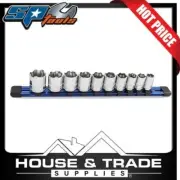 SP Tools 10PC 3/8" DR X-Treme Grip Metric Socket Rail Set SP33024
