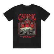 Steven Rhodes - Catanic Panic - Black T-shirt