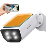 Wansview 2K Solar Security Camera Wireless Outdoor AI Human Detection Waterproof
