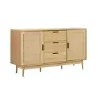 Rattan Buffet Sideboard BRIONY Oak Artiss