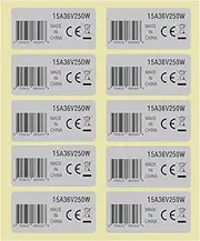 EMSea 10pcs Mid Drive Motor Sticker 15A 36V 250W Waterproof Decal 4.2x2.1cm CE Label Tags Compatible With BAFANG BBS02B BBS01