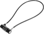 Sosoport Cable Lock with Code: 4 Combination Padlock for Trash Can Locker Gym Luggage Suitcase Bikes Gate & Outdoor Backyard Fence