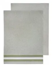 [Ladelle] Culinary Jumbo Kitchen Towel 2 Pack in Sage