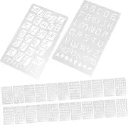 24Pcs DIY English Letter Stencils for Painting Alphabet Templates for Crafting Number Templates for Journal Scrapbooking Home Decor and More