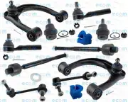 Front Upper Control Arms For 03-09 Lexus GX470 Tie Rods Rack Ends Sway Bar Bujes (for: Lexus)