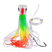 Enhanced 9 inch Octopus Skirt Bait Trolling Lure for Big Eared Mackerel