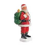 DRESSED SANTA RESIN FIGURINE w/SACK Fairy GARDEN DOLLHOUSE 2.64" x 1.38" x1.18"