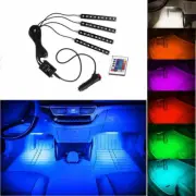 LED Interior Car Kit Under Dash Footwell Seats Inside RGB Lighting remote 7color