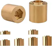 Modification Accessories Brass Hex Hub Widen Adapter for 1/10 RC Crawler 1.9 2.2Inch VP Rims Axial SCX10 TRX4(6mm)