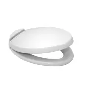 Contemporary SoftClose Oval Toilet Seat, Gray