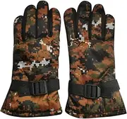 [Generic] Kids Ski Gloves Boys and Girls Winter Snow Gloves Windproof Cold Weather Warm Snowboarding Sledding Fleece Gloves